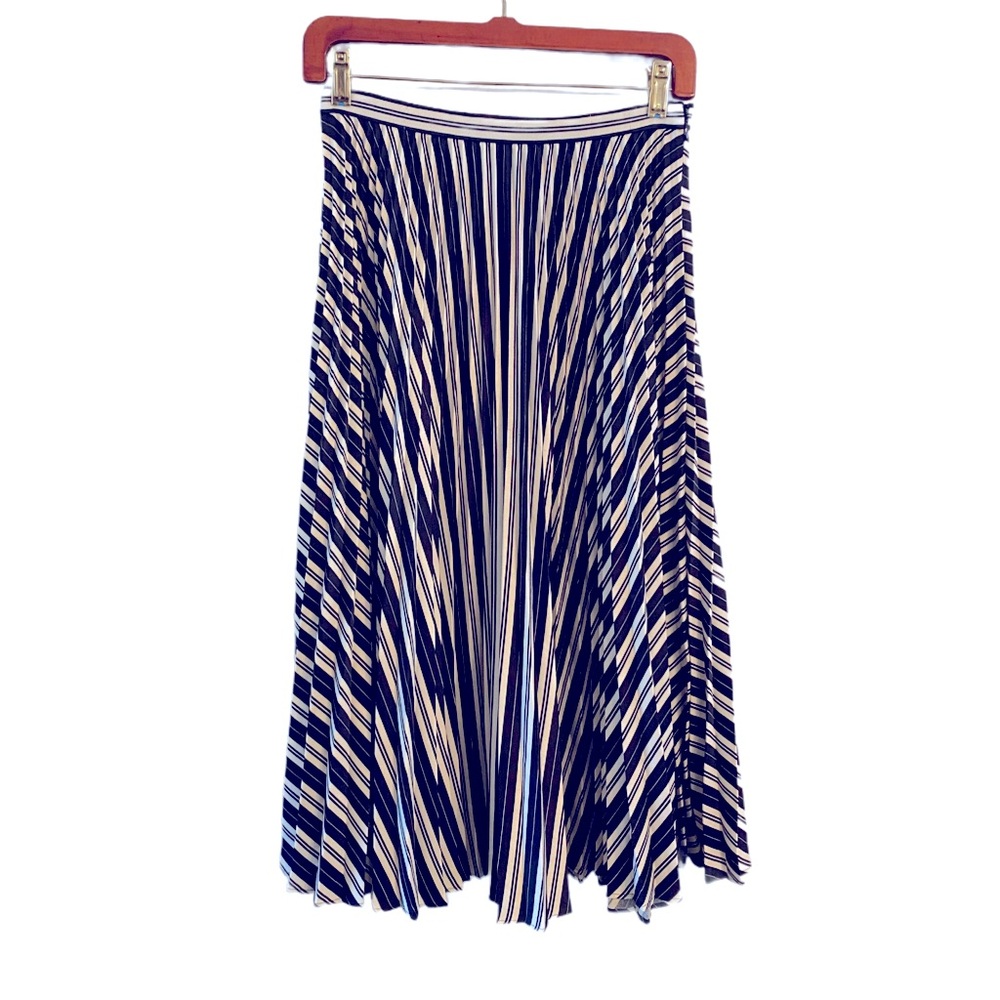 CLUB MONACO Women's Annina Black & White Pleated Skirt Size 2